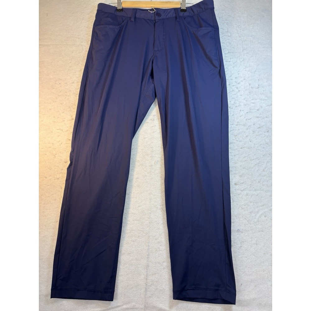 Grayson & Dunn Mens 36x29 Performance Golf Pants Navy Stretch Nylon Spandex